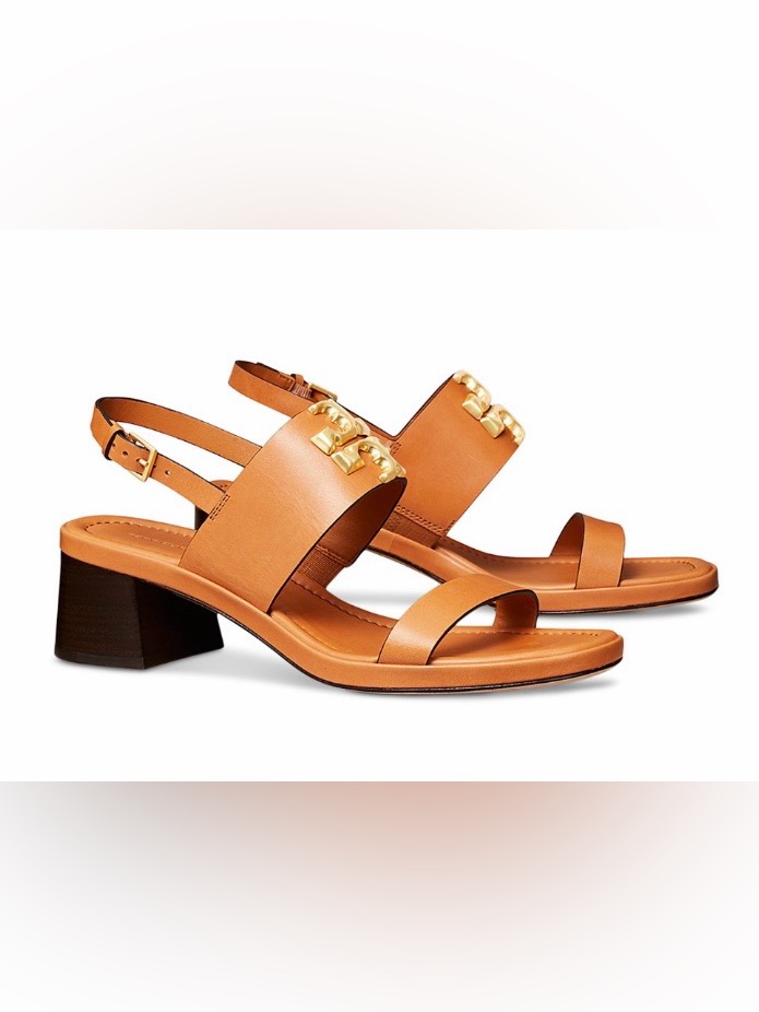 Nib Tory Burch Women's Eleanor Block Heel Sandals
